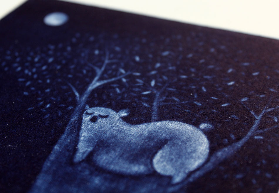 Gravure à la manière noire “Forêt”