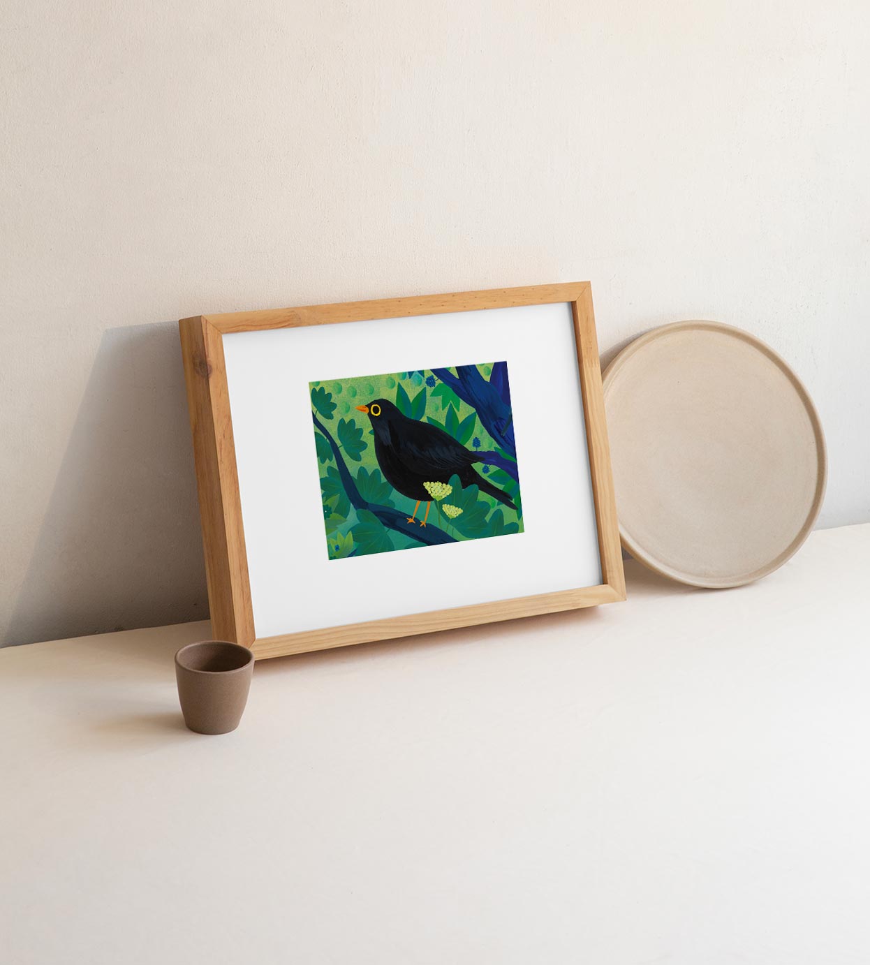 Tirage d'art Merle noir
