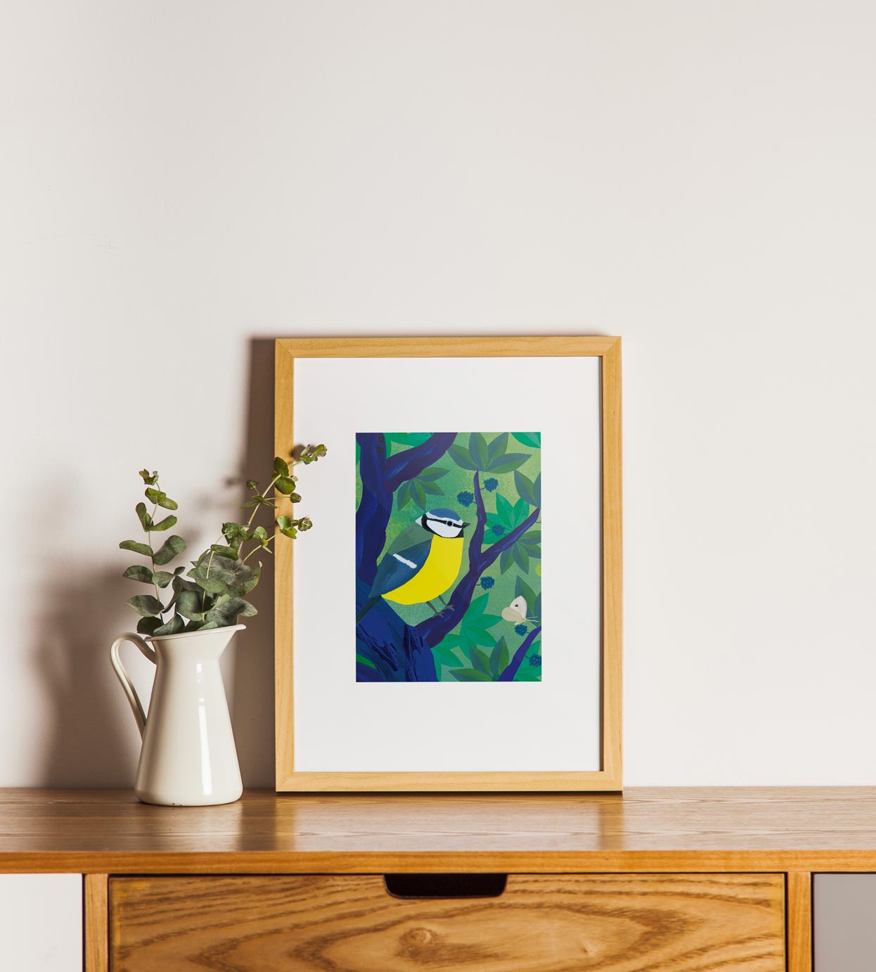 Tirage d'art Mésange bleue